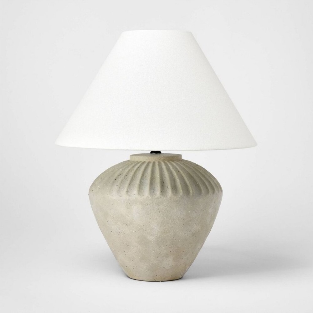 Ceramic Table Lamp Tan.  Threshold Studio McGee - NEW